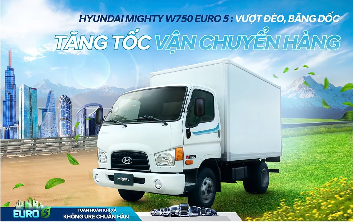 CHÍNH THỨC RA MẮT HYUNDAI MIGHTY W750 EURO 5: VƯỢT ĐÈO, BĂNG DỐC - TĂNG TỐC VẬN CHUYỂN HÀNG